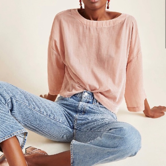 cupcakes & cashmere Tops - FINAL Cupcakes and Cashmere • Pink Velvet Blouse Sz M